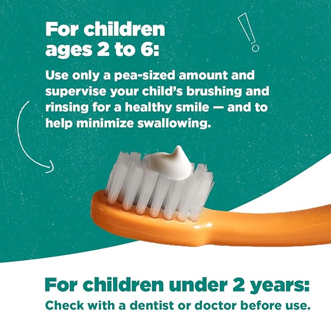 Tom's of Maine Anticavity Kids Natural Toothpaste Variety Pack, Strawberry, Orange Mango, Watermelon Flavors, Kids Toothpaste with Fluoride, Safe for Ages 2 and Up, 5.1 oz (Pack of 3)