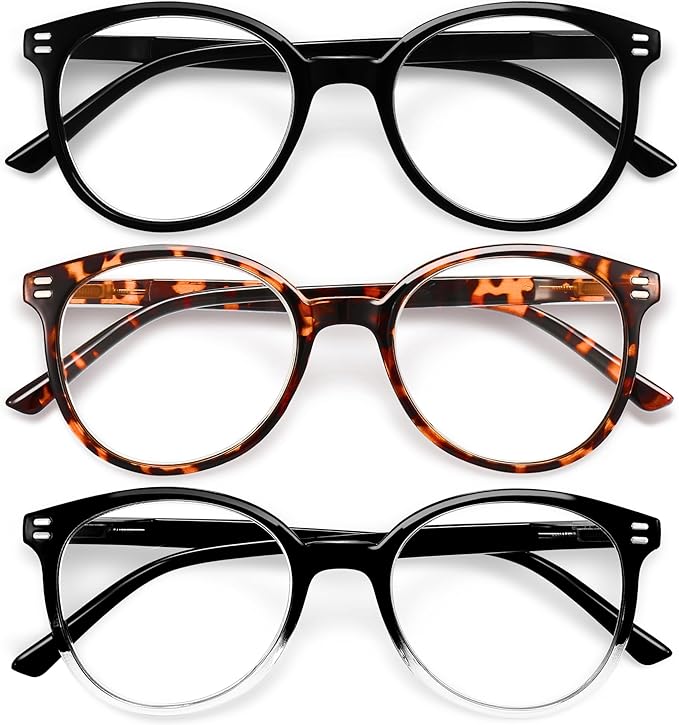 GIBLOGO Reading Glasses for Women/Men Eye Glasses Blue Light Reading Glasses Cheaters Eyeglasses