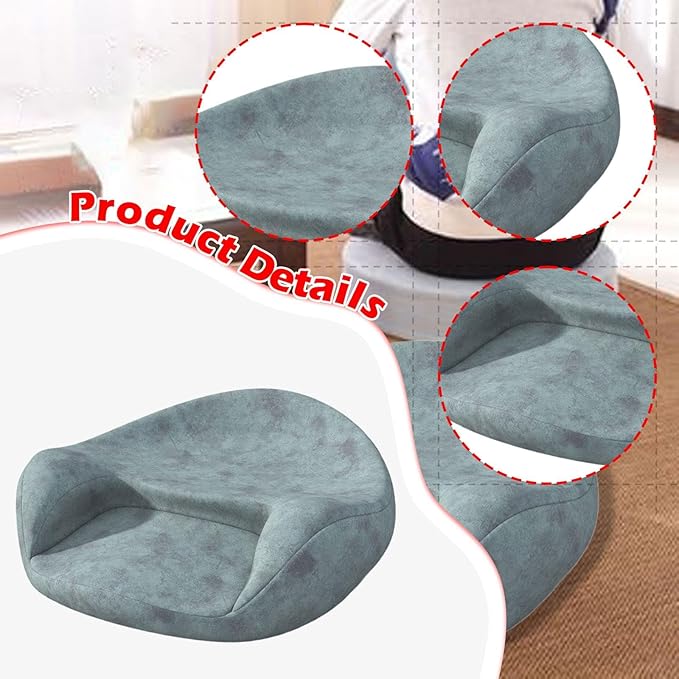 Meditation Cushion Yoga Mat Cushion Support Equipment Creative Seat Floor Pillow for Bedroom Tea Ceremony Sitting Living Room, Green