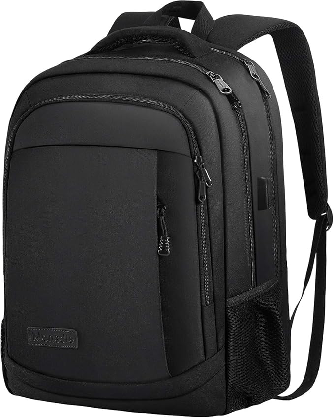 Monsdle Travel Laptop Backpack Anti Theft Backpacks with USB Charging Port, Travel Business Work Bag 15.6 Inch College Com...