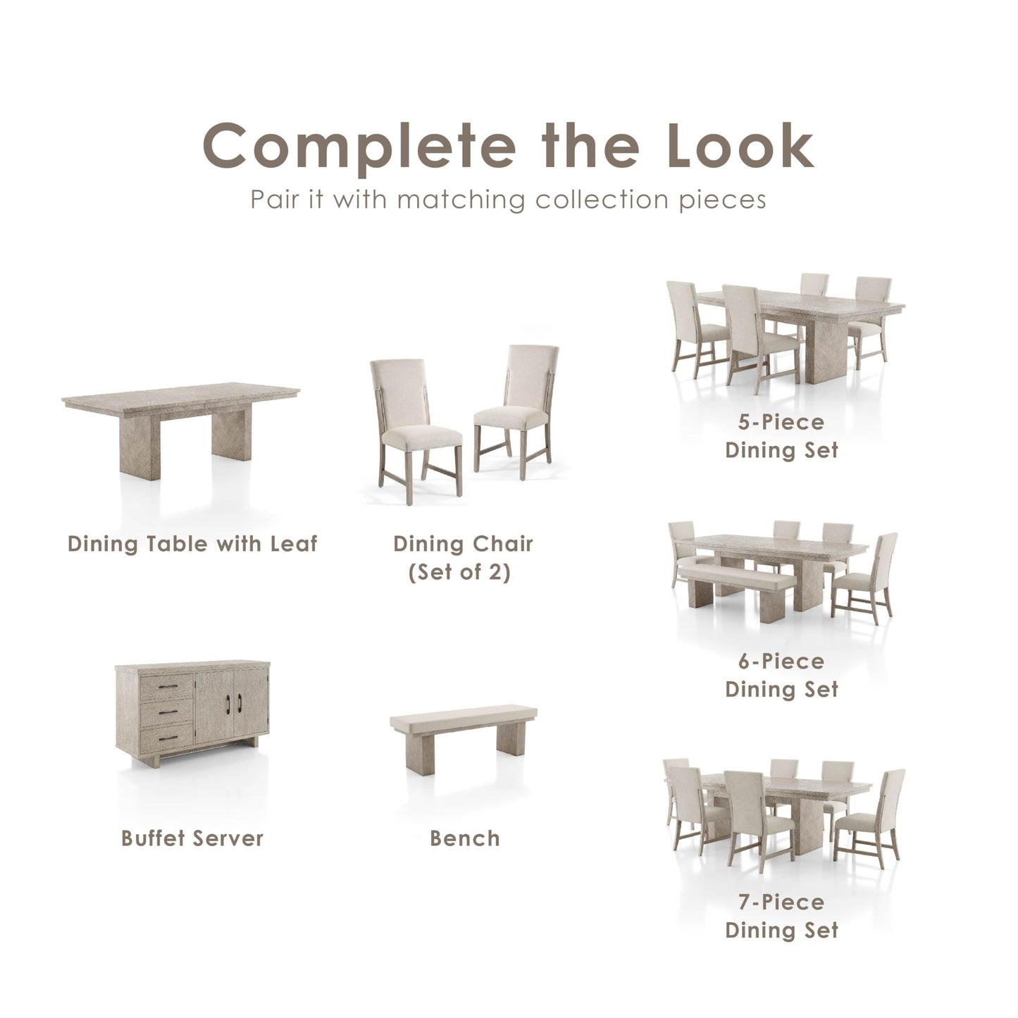 Furniture of America Westely Farmhouse Solid Wood 76-inch Rectangular Extendable Dining Table with 18-inch Removable Leaf, Seats up to 8 for Home, Kitchen, Living Room, Dinettes, Natural