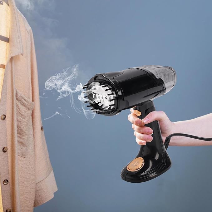 Diydeg Steamer for Clothes, Portable Handheld Strong Penetrating Garment Steamer for Wool Cotton and Silk, 1500W Clothes Steamers with 128ML Water Tank for Home and Travel