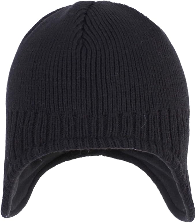 Connectyle Men's Knit Winter Hat with Ear Flaps Fleece Lined Beanie Warm Knitted Skull Cap Beanies Watch Hat