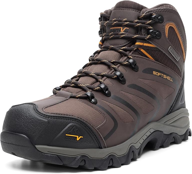 NORTIV 8 Men's Waterproof Steel Toe Work Boots