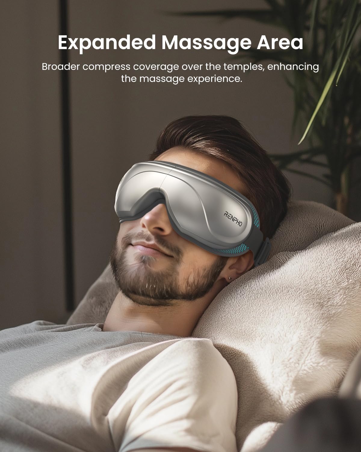 RENPHO Eye Massager with Heat and Cooling, Valentines Day Birthday Gifts for Mom Dad Women Men Heated Eye Mask for Reduce Strain Improve Sleep Eyeris 2
