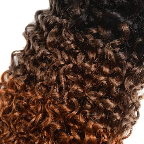 Ombre Bundles Brown Human Hair Bundles #4 Kinky Curly Bundle 26 28 30 inch Brown Curly Wave Human Hair Bundle
