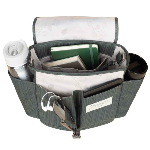 HAIKU To Go Convertible 2.0 Crossbody and Backpack Messenger-Style Travel Bag with Adjustable Shoulder Straps, Dual Pockets, Deep Forest