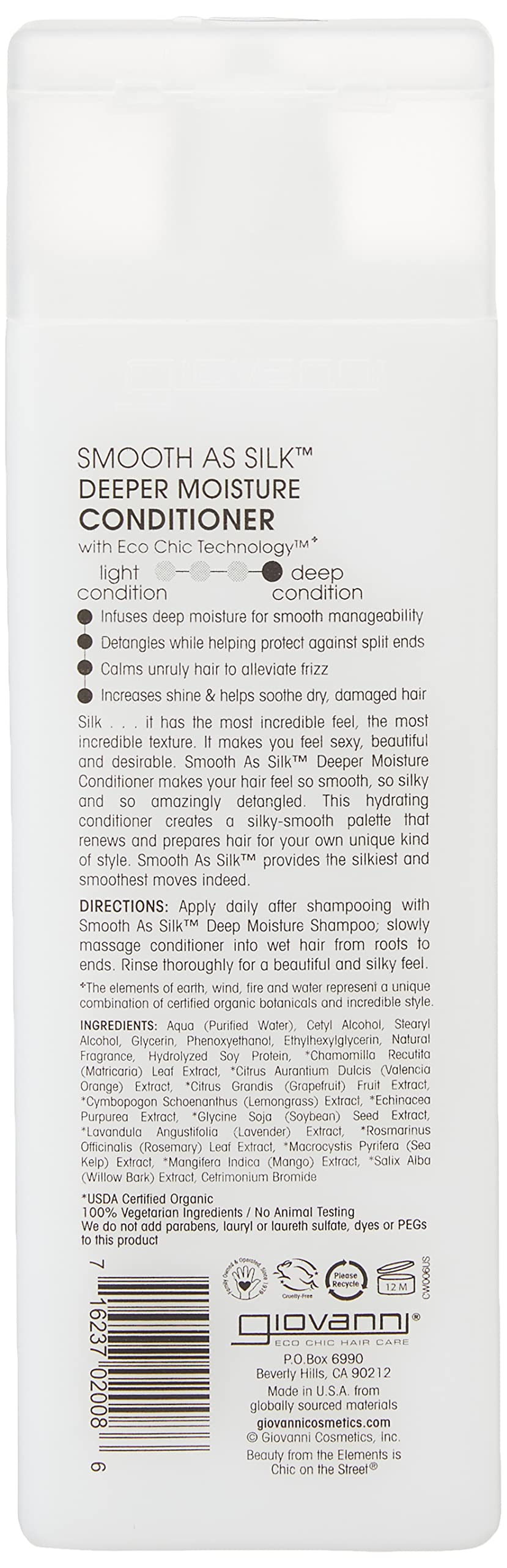 Giovanni, Smooth Silk Conditioner, 8.5 oz