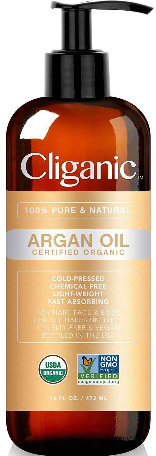 Cliganic Organic Bulk Carrier Oil Trio - Jojoba, Argan & Castor (16oz each)