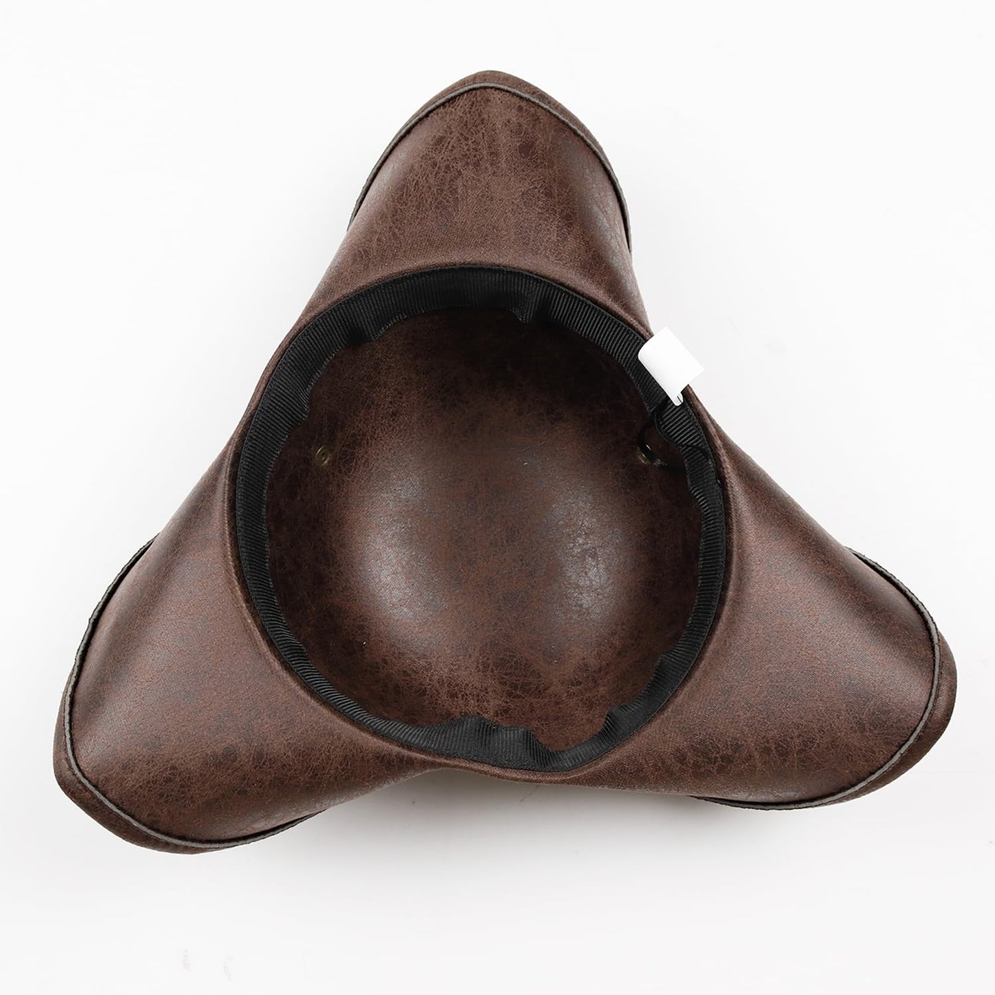 L'VOW Adult Leather Pirate Hat Colonial Tricorn Hat Revolutionary Themed Costume Accessories(Brown)