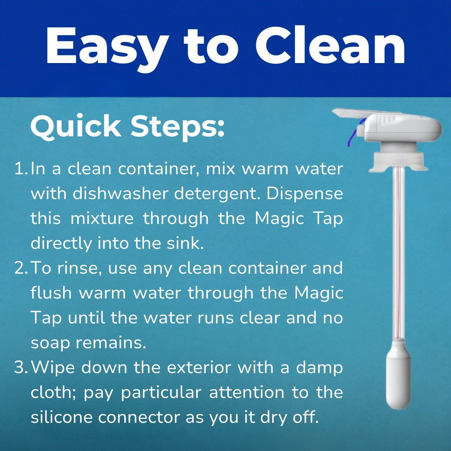 The Magic Tap Automatic Drink Dispenser - Hands-Free Beverage Dispenser for Fridge - Perfect for Milk, Juice - Gifts for Women & Men - 1 Pack, White