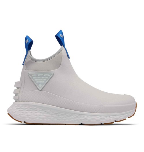 Columbia Men's PFG Pro Sport Boot, Grey Ice/Vivid Blue, 12 Regular