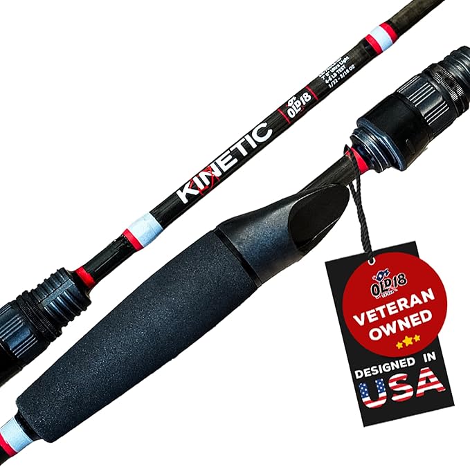 Old 18 Kinetic Series Carbon Fiber Fishing Rod - 30-Ton Carbon Fiber, Enhanced Sensitivity for Precision Strikes, Coated 3...