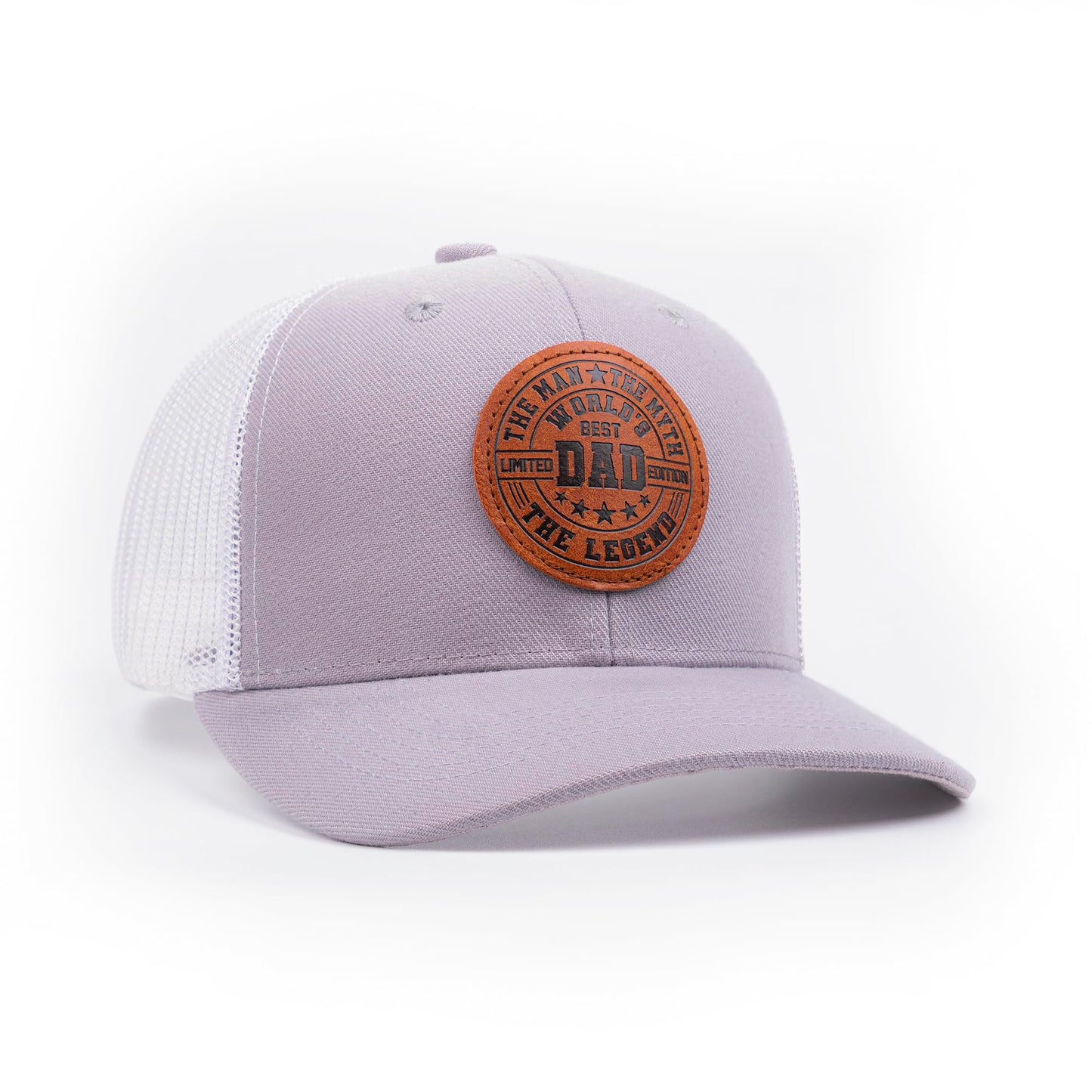 World Best Dad Ever Cap, Dad Hat Fathers Day Birthday Gifts for Dad Papa from Daughter Son Trucker Gray Cap