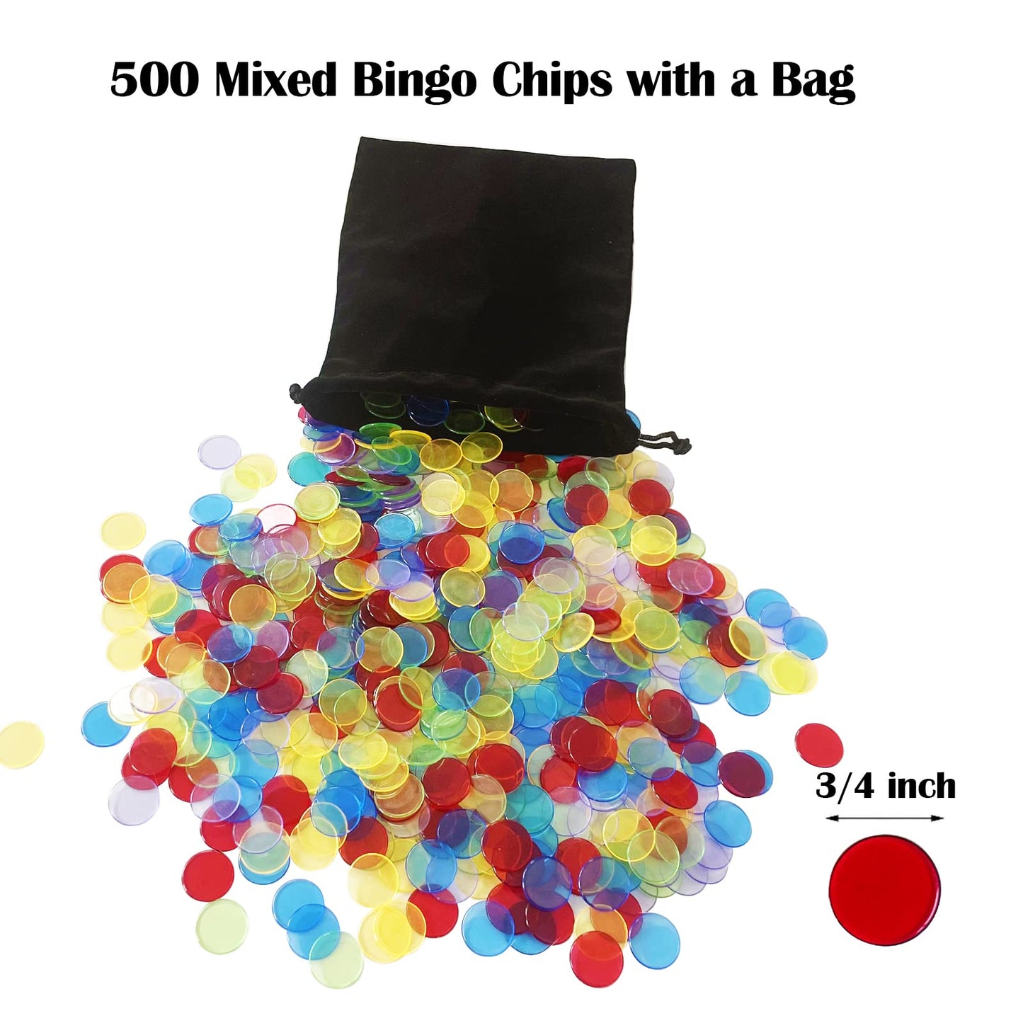 Yuanhe Deluxe Bingo Game Set - Metal Round Cage, 75 Colored Bingo Balls, 100 Bingo Cards, 500 Mixed Chips and Master Board for Large Groups, Parties