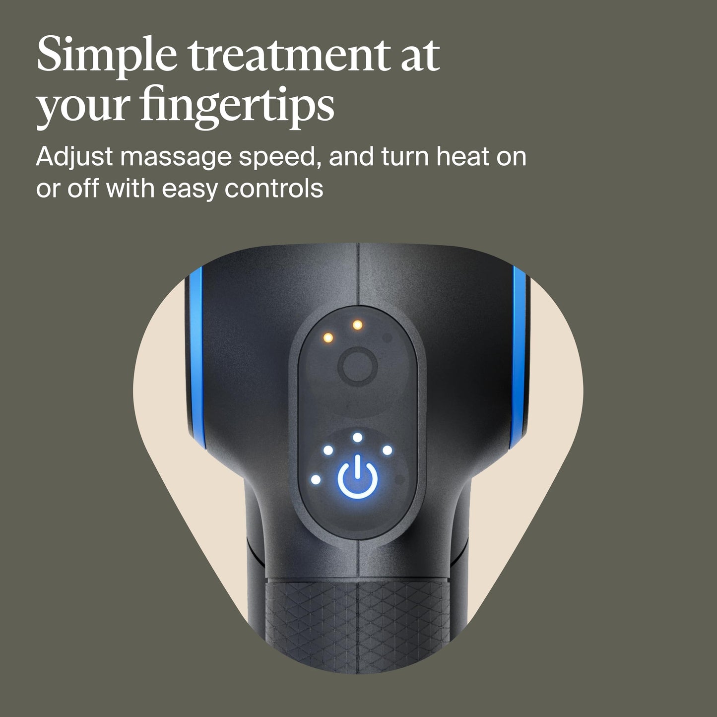 TheraGun Therabody Prime Plus Heated, Powerful Massage Gun for Enhanced Warm-Up & Workout Recovery - Quiet Deep Tissue Massager for Body and Back Pain Relief - Leg & Back Massager with Heat