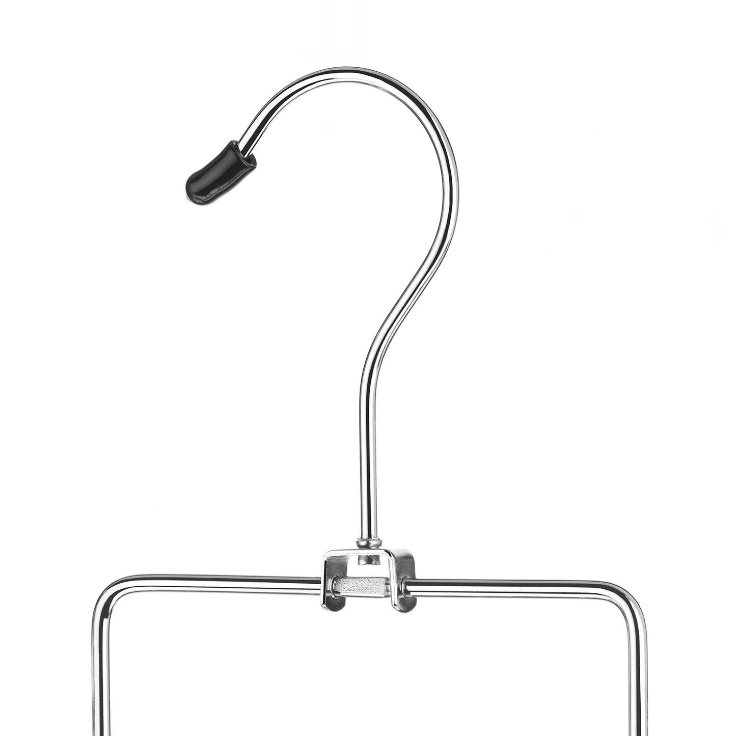 Whitmor 10 Hook Accessory Hanger, Chrome & Black