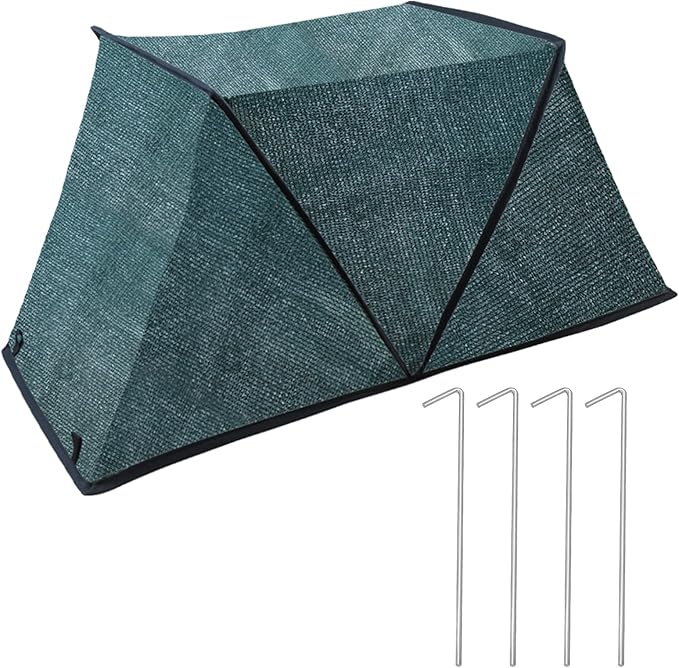 Feoang Foldable Plant Shade Tent, Raised Garden Bed Cover Plants Sun Shade Cloth with Stakes Garden Plant Protector UV Res...