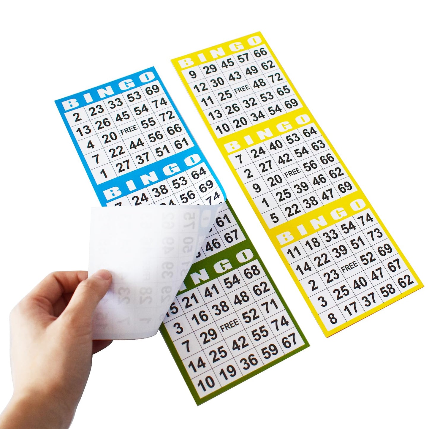 SEETOOOGAMES Bingo Paper Game Cards - 3 Card -100 Books of 5 Sheets