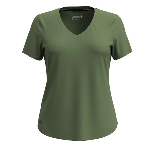 Smartwool Women's Active Ultralite Merino Wool V-Neck Short Sleeve (Regular Fit)
