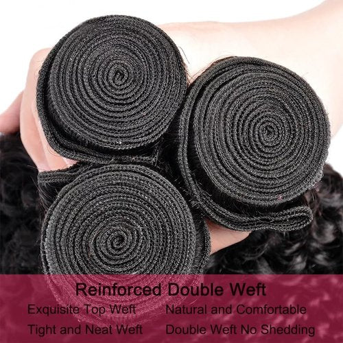 Water Wave Human Hair Bundles 12A Brazilian Virgin 20 22 24 Inch 300g/pack 3 Bundles Human Hair Wet and Wavy 100% Unprocessed Natural Black