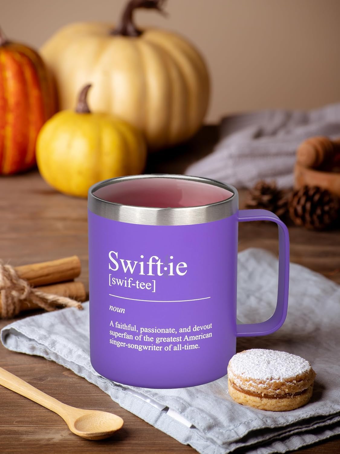 Find Funny Gift Ideas 12oz Stainless Steel Funny Coffee Mug - Holiday Gifts for Music Lovers, Travel Mug Holiday Gift Merchandise for Singer Fans - Album Tumbler Cup Tea Cup Merch