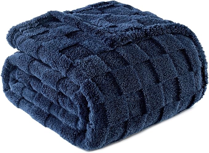 Exclusivo Mezcla Fleece Throw Blanket for Couch,Super Soft and Warm Lightweight Checkered Pattern Blankets for All Season...