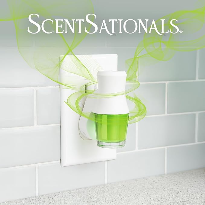 Scentsationals Fragrance Oil Plug In Air Freshener Refills 3-Pack - Lemon Lime Fizz - Works with Scentsationals Wall Plugs, Long-Lasting Home Fragrance, 0.8 fl oz Each, Packaging May Vary