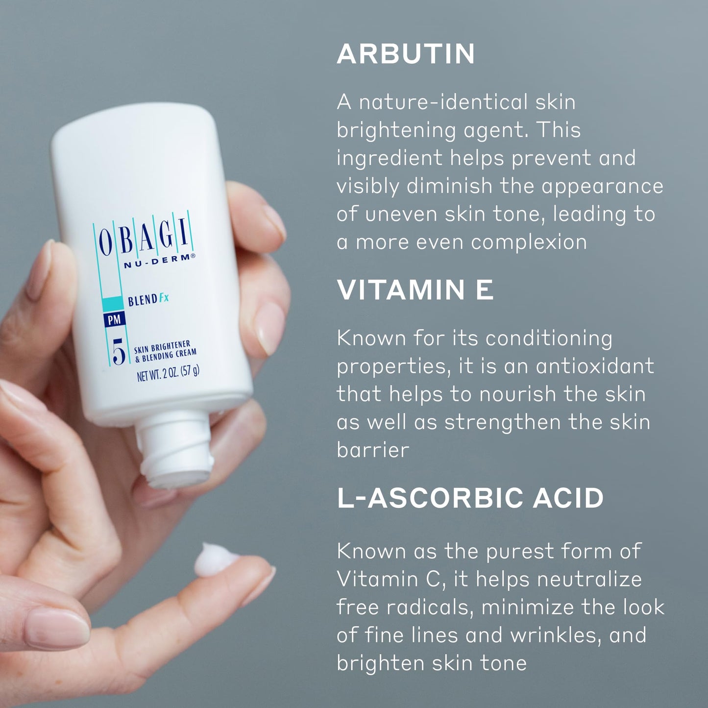 Obagi Nu-Derm Blend Fx - Skin Brightening & Clarifying Cream that Helps Brighten & Soften Skin with Arbutin and Vitamins C & E -