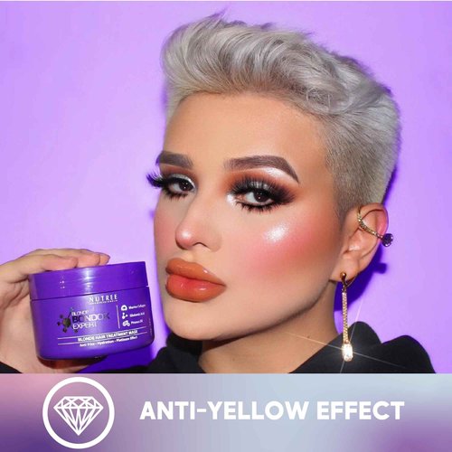 BLONDE BONDOX HAIR TREATMENT 33.8 oz Purple Hair Mask for Blondes | Almond Oil Hair Repair Moisturizer Thermal Mask | Results for up to 1-3 months | Formaldehyde-Free & Cruelty-Free