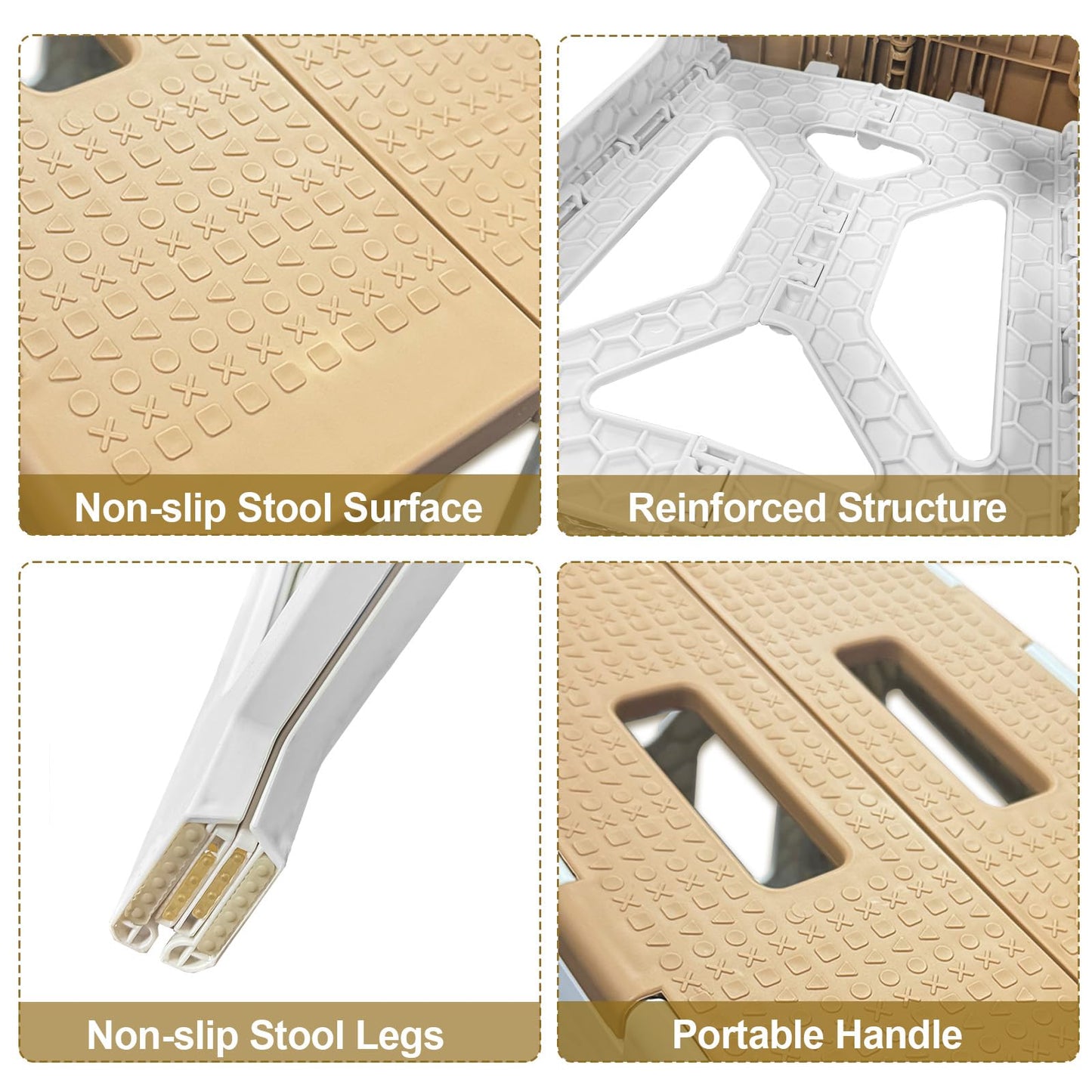 Shower Stool for Shaving Legs, 1 Pack Foot Rest Folding Stool Step to Shave Legs Shaving for Inside Shower Foldable Small Waterp