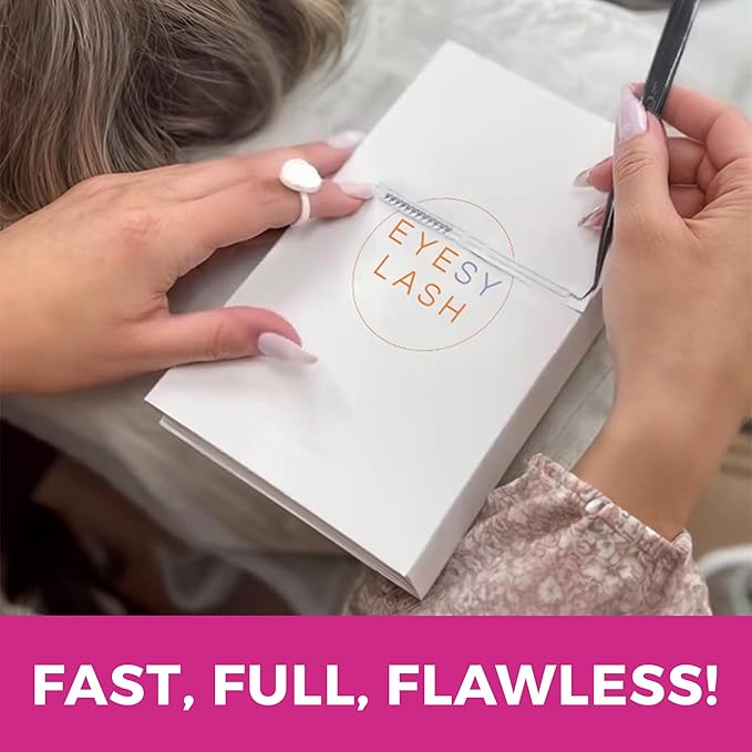 Eyesy Lash 600 Easy Promade Fans - 5D 0.07 Curl C Mixed Lengths 8-16mm - Ultra Speed 20 Lines Eyelash Trays Volume Premade Lash Fans Handmade Pre Made Eyelash Extensions Fluffy Soft Pointy Base