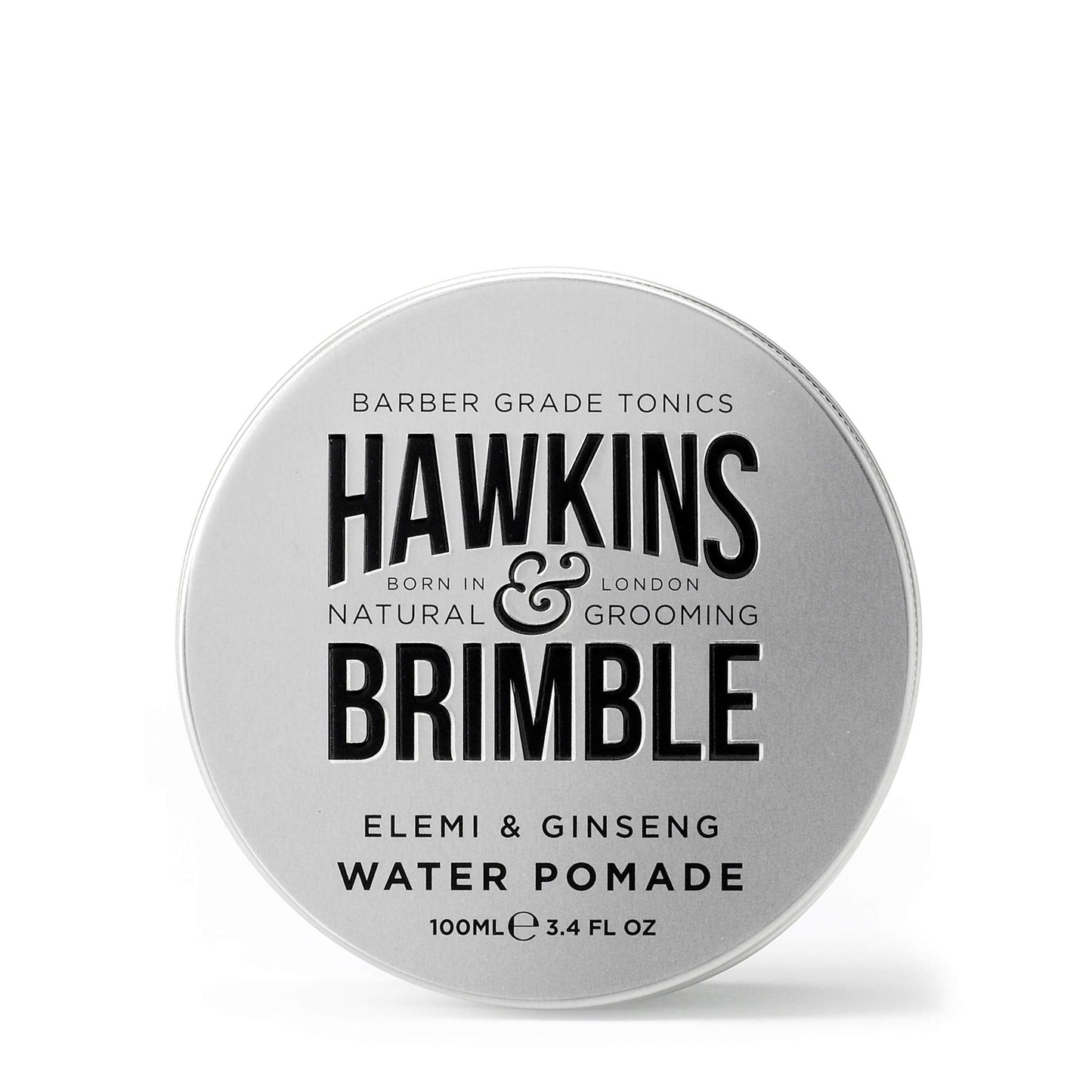 Hawkins & Brimble Water Based Pomade for Men, 100ml - Firm Hold Hair Styling with Elemi & Ginseng Scent