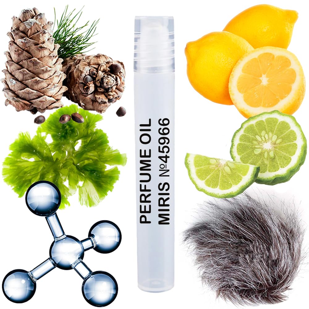 MIRIS No. 45966, Inspired by Megamare, Long-Lasting Unisex Perfume Oil for Women & Men Roll-On, Rollerball 0.34 Fl Oz / 10 ml