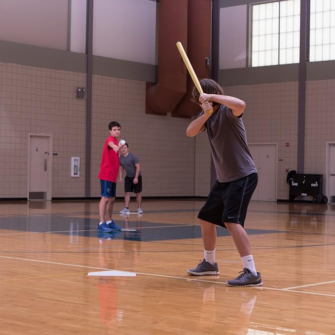 Champion Sports Baseball/Softball Throw Down Base Sets – Durable Indoor/Outdoor Training Bases – Sets of 4 or 5 in Orange or White