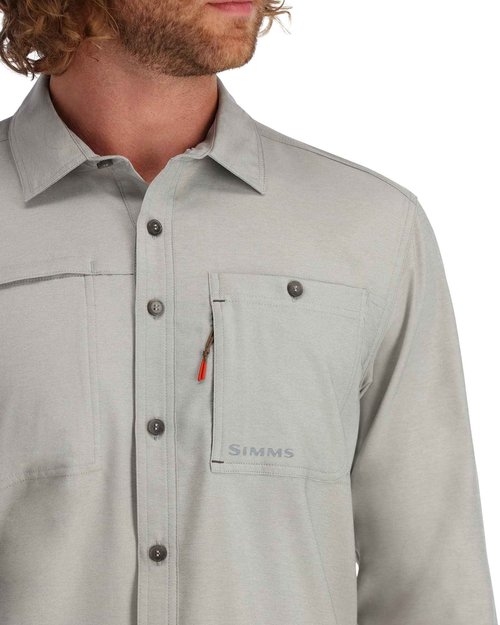 Simms Men's Challenger Long Sleeve Shirt - Cinder - Large