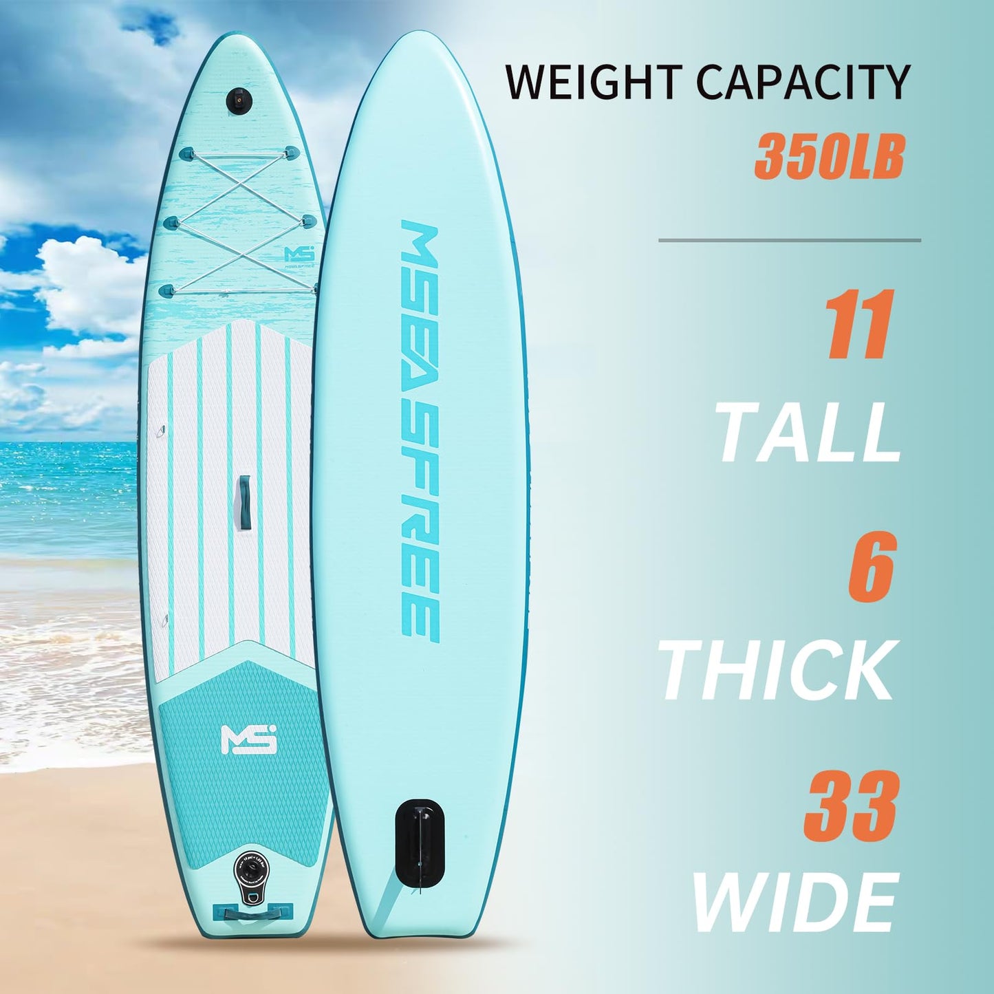 YoePuiw 11”33“6 Premium Inflatable Stand Up Paddle Boards with Durable SUP Paddle Board Accessories Wide Stable Design Includes Backpack Required Parts Non-Slip Comfort Deck for Youth & Adults