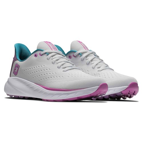 FootJoy Women's FJ Flex XP Previous Season Style Golf Shoe, Grey/Purple, 7