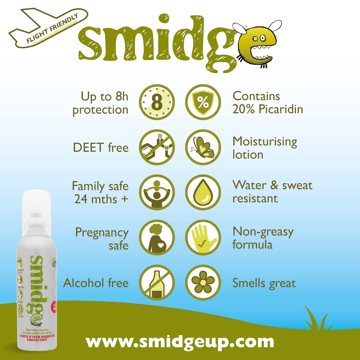 Smidge Insect Repellent Cream (75ml)