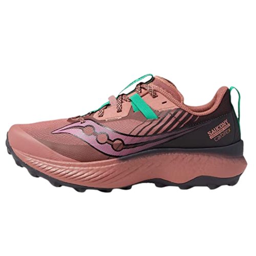 Saucony mens Endorphin Edge Hiking Shoe, Soot/Basalt, 5.5 US