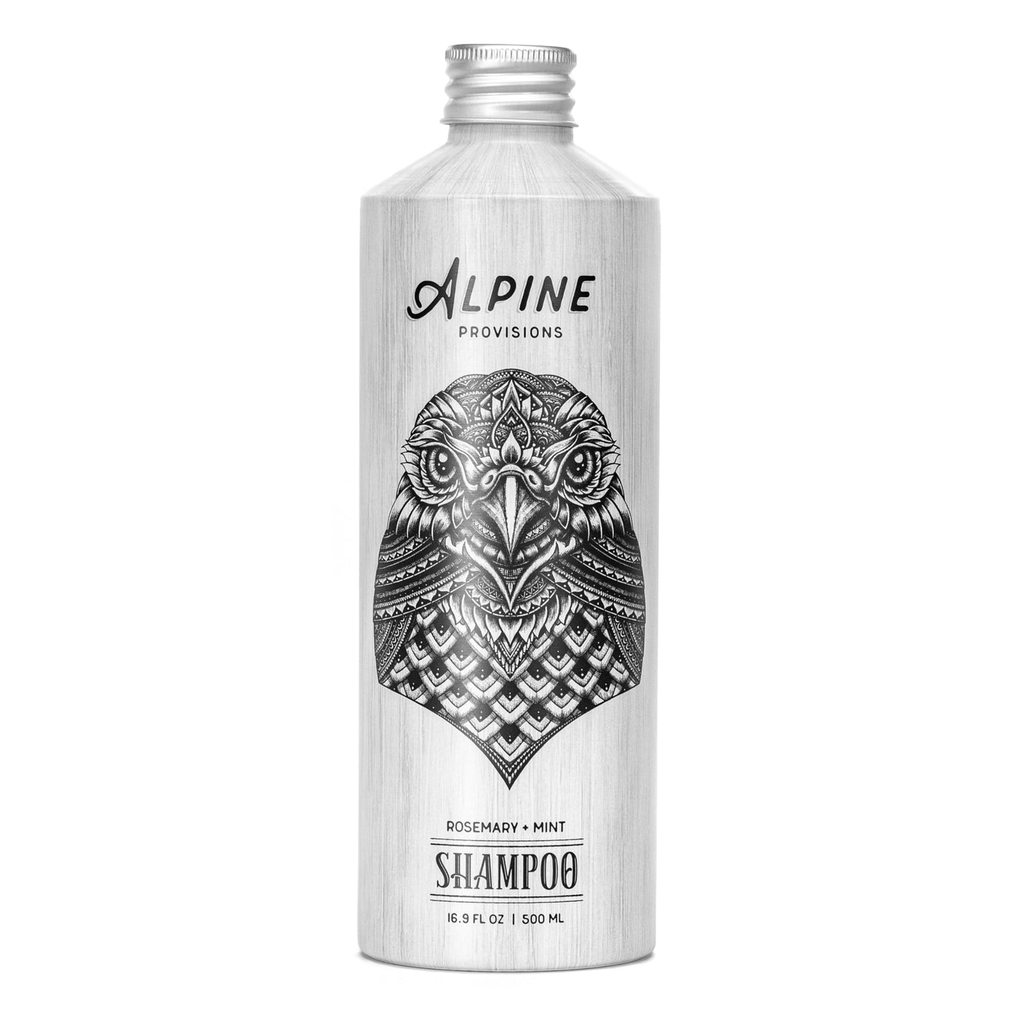 Alpine Provisions Rosemary & Mint Shampoo - Naturally Repair, Cleanse, and Hydrate with Essential Oils, Jojoba, Aloe Vera - Vega
