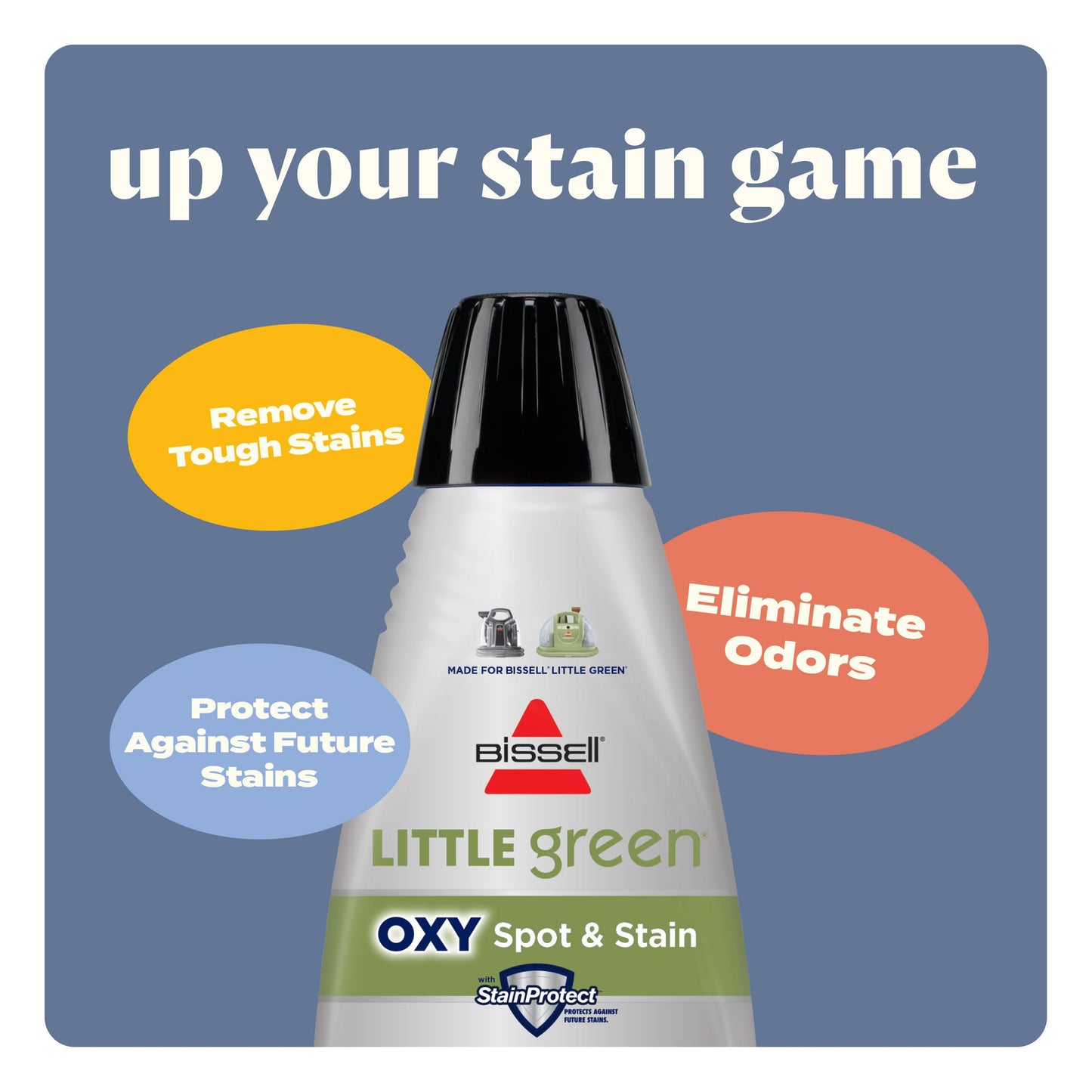 Bissell Little Green Mini Portable Carpet and Upholstery Deep Cleaner, Car/Auto Detailer, with HydroRinse Self-Cleaning Tool and 4" Tough Stain Tool, Tea Green, 4075