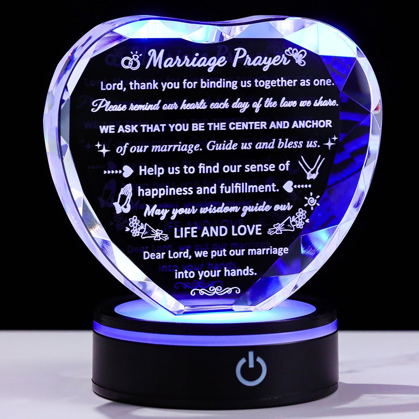 Wedding Gifts for Couples 2025, Marriage Prayer Plaques - Best Anniversary Wedding Gifts for Newlyweds - Just Married Bridal Shower Gift for Bride and Groom