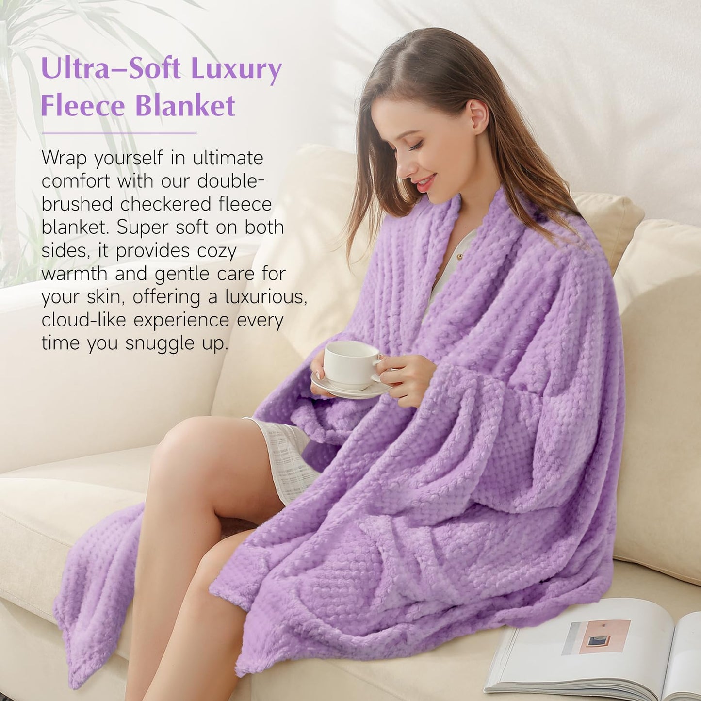 Birthday Gifts for Women, Unique Self Care Gifts Get Well Soon Basket, Christmas Relaxing Spa Gift Care Package w/ Flannel Blanket 40 oz Tumbler, Mothers Day Gifts for Mom Her Sister Friend
