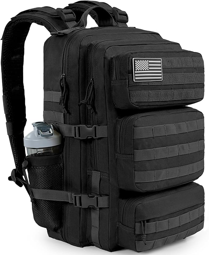 kookoomia 50L Military Tactical Backpack Large Day Backpack for Men Molle Army 3 Days Assault Pack Bug Out Bag Water Resis...