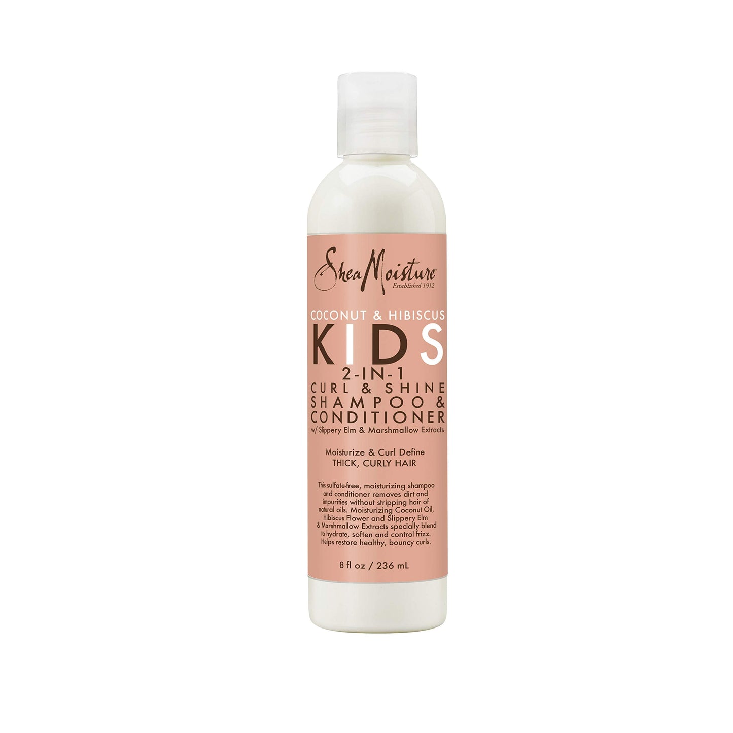 SheaMoisture Kids Extra Moisturizing Detangler, 2-In-1 Curl & Shine Coconut Hibiscus Shampoo & Conditioner, and Curling Butter C
