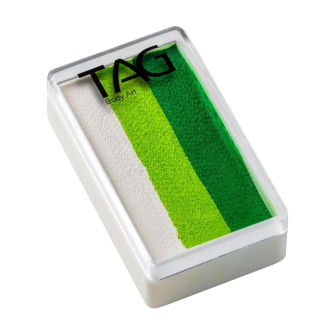 TAG Face and Body Paint - 1 Stroke Split Cake 30g - Leaf White