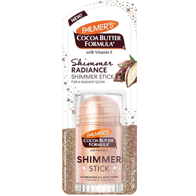 Palmer's Cocoa Butter Formula Body Shimmer Stick with Vitamin E, 1 Oz, Radiant Highlighter Makeup for Body Glow, Provides ...