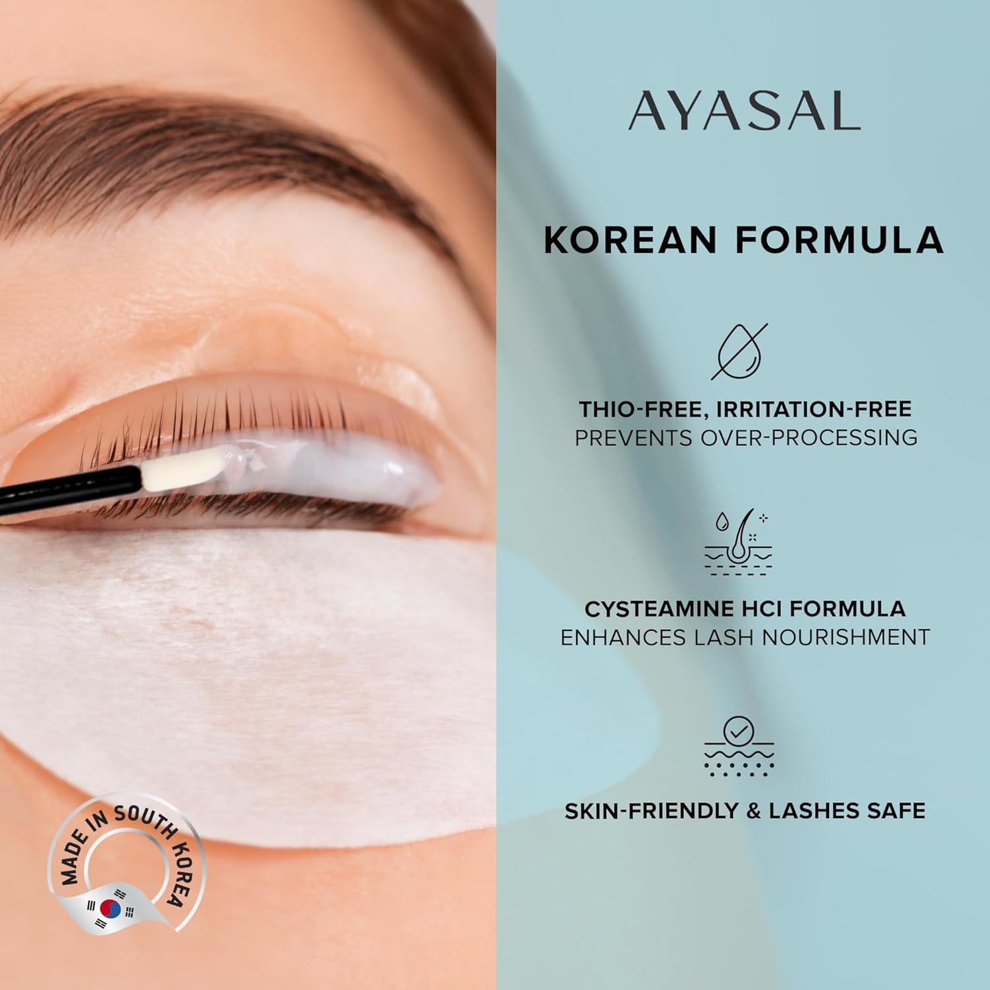 AYASAL Eyelash Perm Kit – Long-Lasting Lash Lift, Safe & Professional, Semi-Permanent Curl for Home & Salon Use