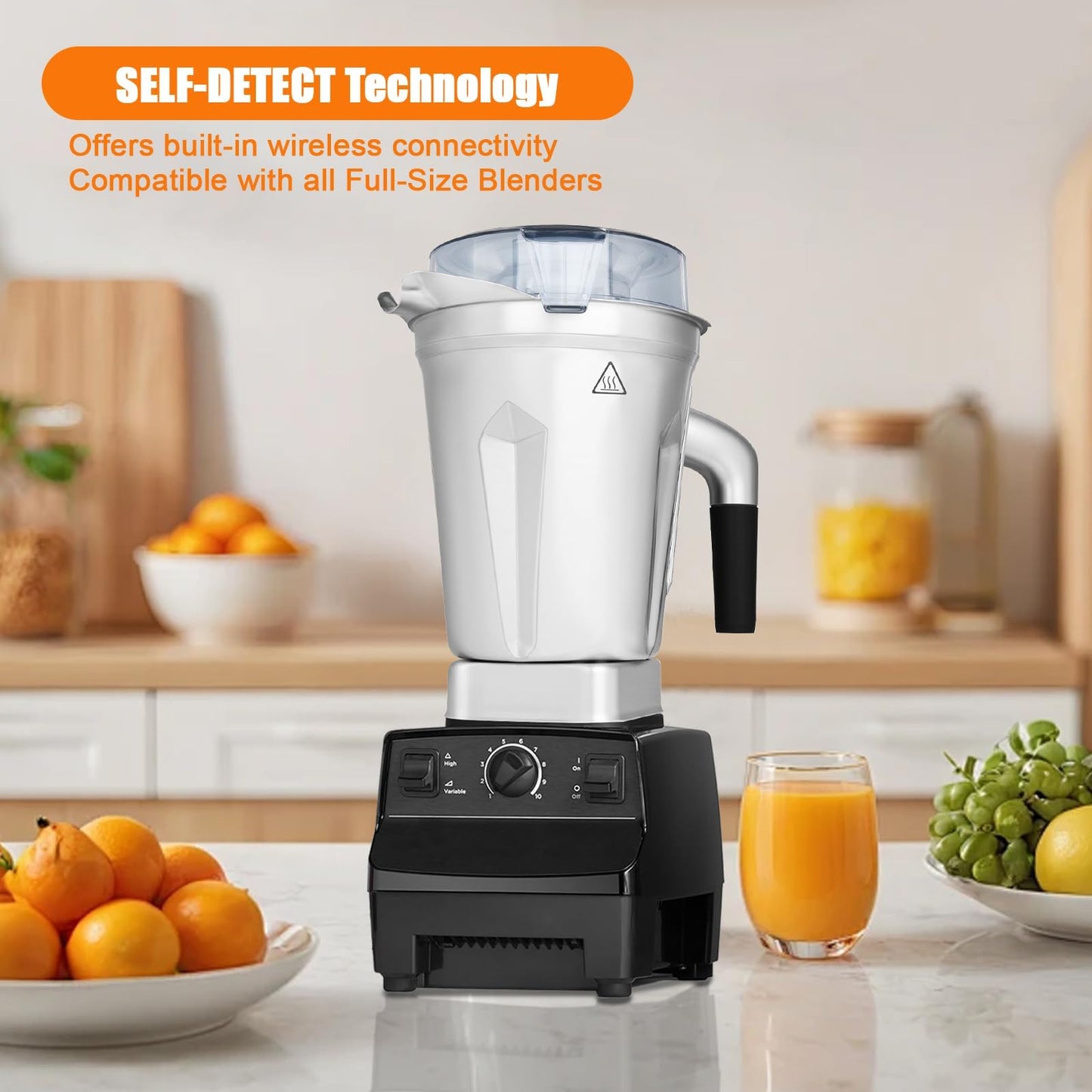 64oz Stainless Steel Container for Vitamix Blenders, Stainless Steel Blender Pitcher Compatible With Vitamix 5200 5000 6300 Vm0103 Vm0197 E310 A2500 Explorian Commercial Ascent etc Series